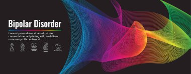 Bipolar Bozukluk veya Depresyon BP Simgesi Set ve Web Başlığı SancağıName