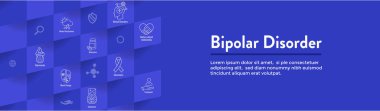 Bipolar Bozukluk veya Depresyon BP Simgesi Set ve Web Başlığı SancağıName