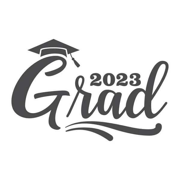 Class 2023 Graduation Graduating Senior Class 2023 — Vetor de Stock