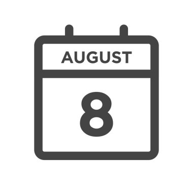 8 Ağustos Takvim Günü ya da Tarih ve Randevu Tarihi