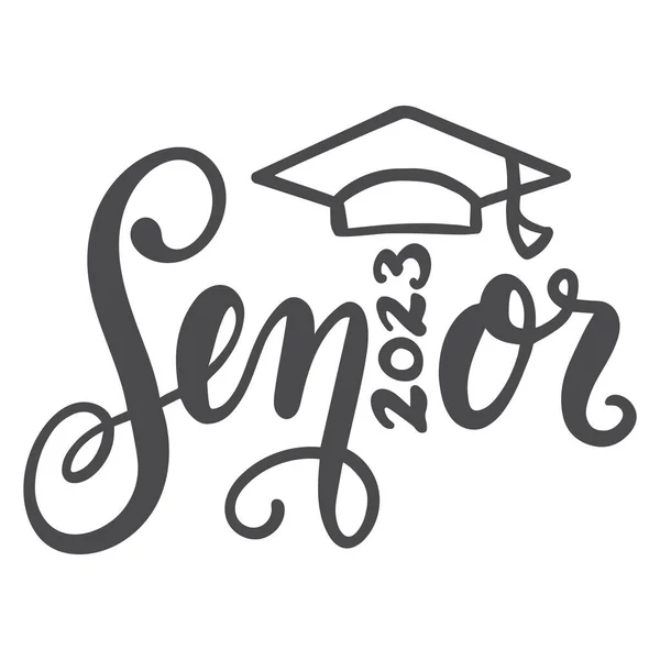 Class 2023 Graduation Graduating Senior Class 2023 — Vector de stock