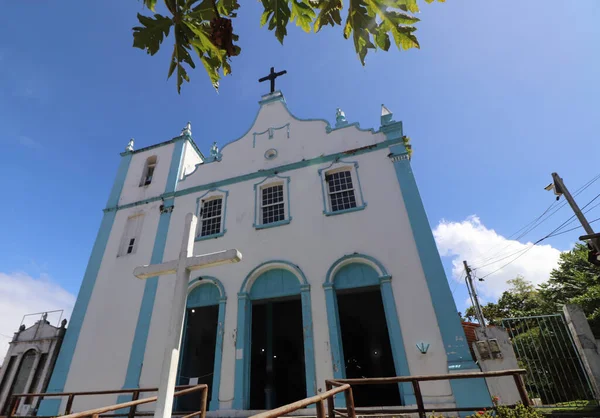 Igreja Histrica Morro Paulo Farol Morro Paulo — Stockfoto