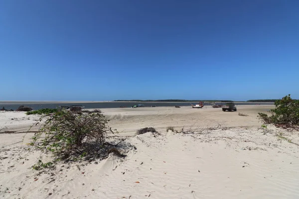 Atins Beach Luiz Maranho Brésil Bateaux Kitesurf — Photo