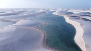 Güzel Mavi Göl - Brezilya 'da Lenois Maranheses