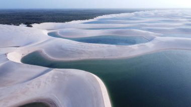 Güzel Mavi Göl - Brezilya 'da Lenois Maranheses