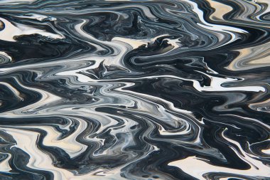 Çağdaş sanat. Akışkan sanat. Uzay soyut arkaplanı. Akrilik boya. Yaratıcı soyut el boyası arka plan, duvar kâğıdı, doku, tuvale akrilik resim parçalarını kapatma. Modern sanat.