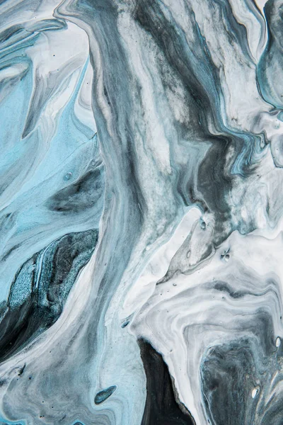 Blandar Färger Fragment Akryl Marmorstruktur Abstrakt Färgglad Bakgrund Tapeter Målning — Stockfoto