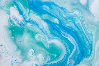 Modern sanat. Duvar kağıdı. Tuvale resim yapmak. Boyaları karıştırıyorum. Yaratıcı soyut el boyası arka plan, duvar kağıdı, doku, akrilik mermer dokusu. Sıvı Sanat. Soyut renkli arkaplan,