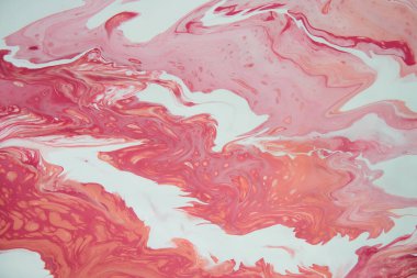 Akışkan sanat. Modern sanat. Akrilik boya. Yaratıcı soyut el yapımı arka plan, çağdaş sanat. Duvar kağıdı, doku, tuvaldeki akrilik boya parçasını kapat.