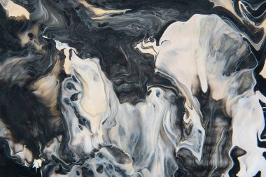 Akrilik boya. Yaratıcı soyut el boyası arka plan, duvar kâğıdı, doku, tuvale akrilik resim parçalarını kapatma. Modern sanat. Çağdaş sanat. Akışkan sanat. Alan soyut arkaplanı.