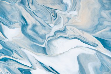 Çağdaş sanat. Uzay soyut arkaplanı. Mermer dokusu. Akrilik boya. Aquamarine lüks sanat