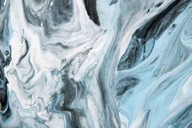 Yaratıcı soyut el boyası arka plan, duvar kağıdı, doku, boya karışımı. Akrilik mermer dokusu. Soyut renkli arka plan, duvar kağıdı. Tuvale resim yapmak. Modern sanat. Sıvı Sanat.