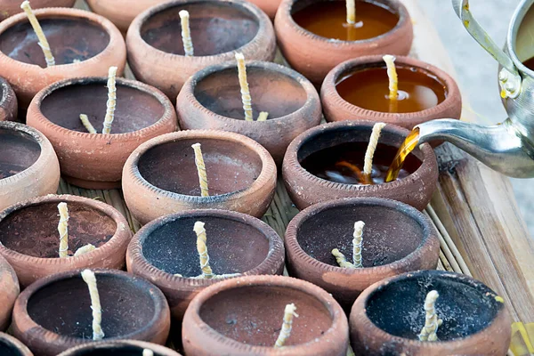 make candles used at Loy krathong festival