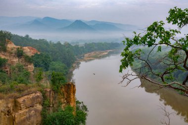 PHA kanat Chur Kanyon, Chiang Mai, Tayland dron tarafından