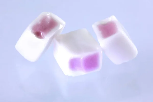 Caramel Fruity Candies White — 스톡 사진