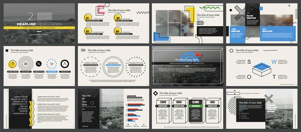 Kreatív prezentáció sablonok elemek fehér háttérrel. Vektor infografika. Használat bemutatása, szórólap és szórólap, vállalati jelentés, marketing, reklám, éves jelentés, banner. — Stock Vector