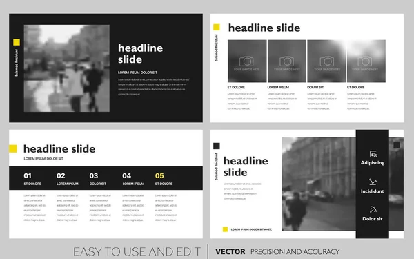 Creative Presentation Templates Editable Design Elements Infographics Background Presentation Vector —  Vetores de Stock