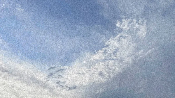 Драматическое Небо Природе Эффектом Живописи Маслом — стоковое фото