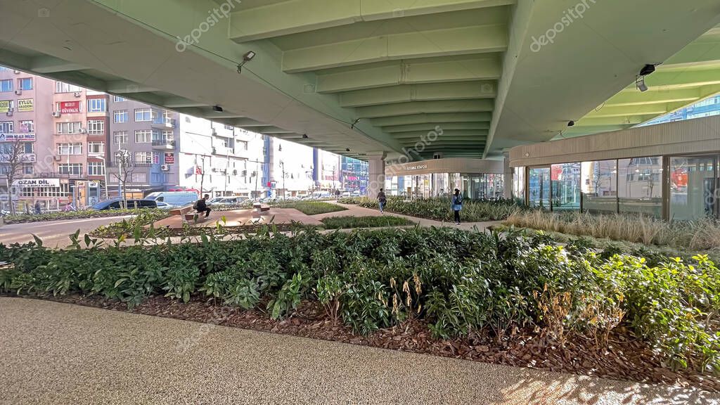 istanbul, pavonoviembre 5,2021.Una de las plazas importantes de