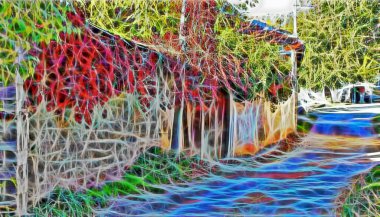 Fraktal sanat. Arka plan için doğanın nefes kesici güzelliği