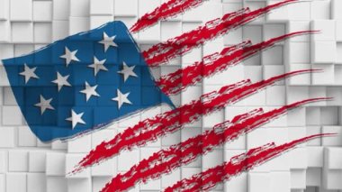 ülkeler ve bayraklar. Amerika Birleşik Devletleri bayrağı 