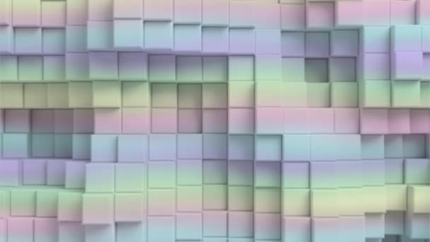 Effetto Movimento Con Forme Geometriche Colori Sfondo — Video Stock