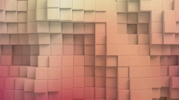 Bewegungseffekt Mit Geometrischen Formen Farben Für Hintergrund — Stockvideo