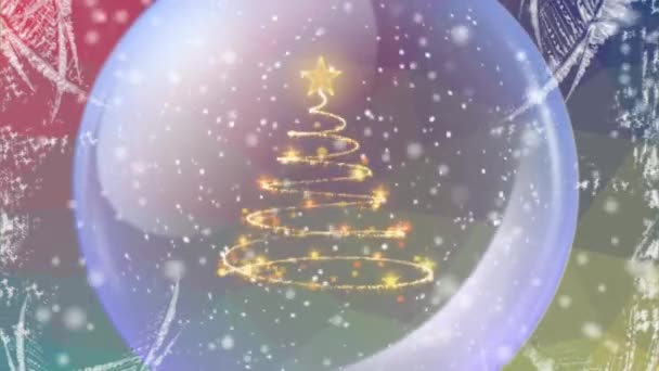 Hintergründe Für Weihnachten Und Neujahr — Stockvideo