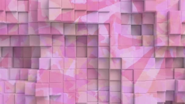 Bewegingseffect Met Geometrische Vormen Kleuren Voor Achtergrond — Stockvideo