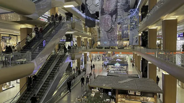 Atakoy Istanbul Turquia Julho 2021 Vista Interna Shopping Aplus Pessoas — Fotografia de Stock