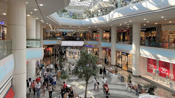 Vista Interna Desde Centro Comercial Aqua Gente Las Tiendas Distrito — Foto de Stock