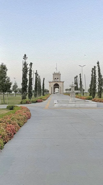 Istanbul Turkey August 2021 Modern Historical Building View Atakoy Public — стокове фото