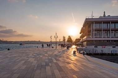 Karakoy, İstanbul, Türkiye. 15 Kasım 2021 İstanbul 'un yeni limanı. Modern mimarisi ile Galataport. 