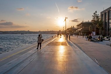 Karakoy, İstanbul, Türkiye. 15 Kasım 2021 İstanbul 'un yeni limanı. Modern mimarisi ile Galataport. 