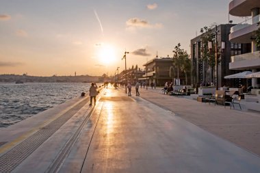 Karakoy, İstanbul, Türkiye. 15 Kasım 2021 İstanbul 'un yeni limanı. Modern mimarisi ile Galataport. 