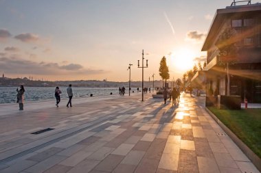 Karakoy, İstanbul, Türkiye. 15 Kasım 2021 İstanbul 'un yeni limanı. Modern mimarisi ile Galataport. 