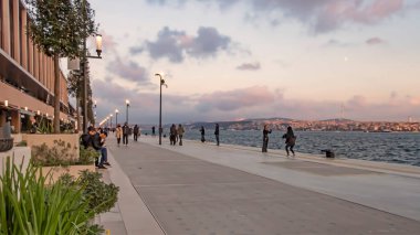 Karakoy, İstanbul, Türkiye. 15 Kasım 2021 İstanbul 'un yeni limanı. Modern mimarisi ile Galataport. 