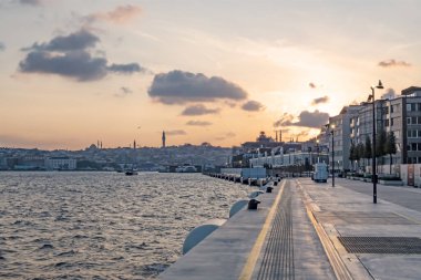 Karakoy, İstanbul, Türkiye. 15 Kasım 2021 İstanbul 'un yeni limanı. Modern mimarisi ile Galataport. 