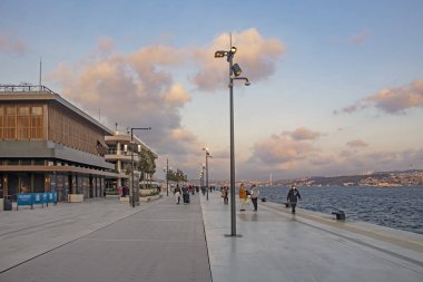 Karakoy, İstanbul, Türkiye. 15 Kasım 2021 İstanbul 'un yeni limanı. Modern mimarisi ile Galataport. 
