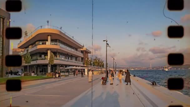 Karakoy Stambuł Turcja Listopada 2021 Nowy Port Wycieczkowy Stambule Galataport — Wideo stockowe