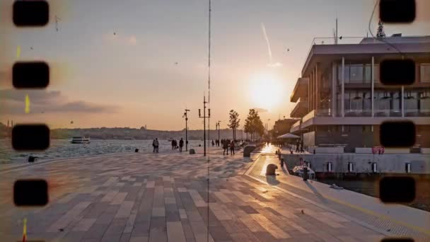 Karakoy Istanbul Turquia Novembro 2021 Novo Porto Cruzeiro Istambul Galataport — Vídeo de Stock