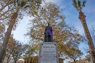 Mudanya, Bursa, Türkiye-13 Kasım 2021.Mudanya, Marmara Denizi kıyısında Asya kıtasındaki tarihi ve turistik bir şehir..