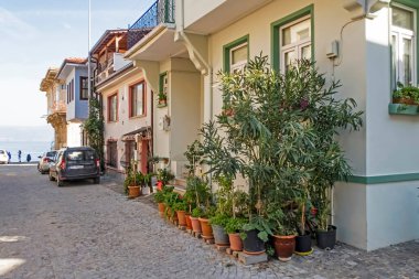 Mudanya, Bursa, Türkiye-13 Kasım 2021.Mudanya, Marmara Denizi kıyısında Asya kıtasındaki tarihi ve turistik bir şehir..