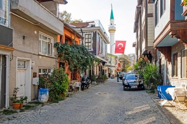 Mudanya, Bursa, Türkiye-13 Kasım 2021.Mudanya, Marmara Denizi kıyısında Asya kıtasındaki tarihi ve turistik bir şehir..