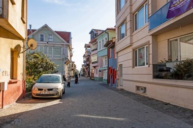 Mudanya, Bursa, Türkiye-13 Kasım 2021.Mudanya, Marmara Denizi kıyısında Asya kıtasındaki tarihi ve turistik bir şehir..