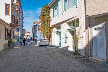 Mudanya, Bursa, Türkiye-13 Kasım 2021.Mudanya, Marmara Denizi kıyısında Asya kıtasındaki tarihi ve turistik bir şehir..