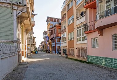 Mudanya, Bursa, Türkiye-13 Kasım 2021.Mudanya, Marmara Denizi kıyısında Asya kıtasındaki tarihi ve turistik bir şehir..