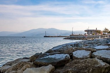 Mudanya, Bursa, Türkiye-13 Kasım 2021.Mudanya, Marmara Denizi kıyısında Asya kıtasındaki tarihi ve turistik bir şehir..