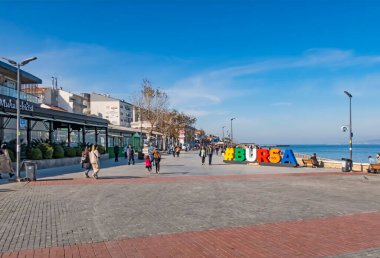 Mudanya, Bursa, Türkiye-13 Kasım 2021.Mudanya, Marmara Denizi kıyısında Asya kıtasındaki tarihi ve turistik bir şehir..