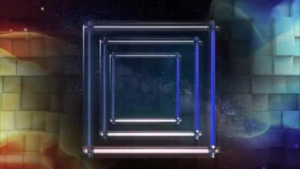 Tér Végtelen Univerzum Energia Dimenzió — Stock videók